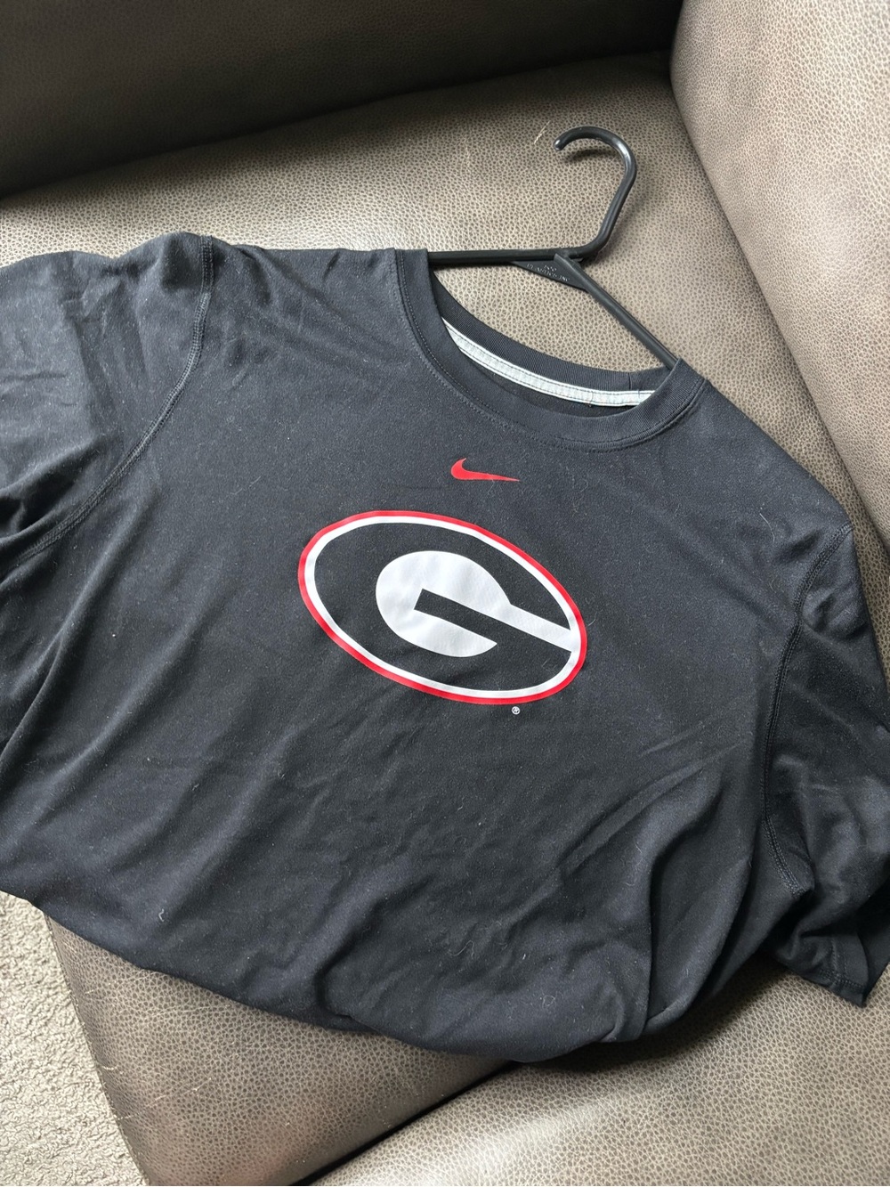 Nike Women’s Black Georgia Bulldogs Short-Sleeve Tee Dri-fit Small